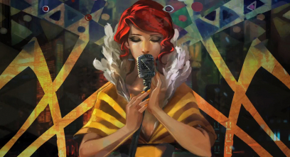Red the Singer - concept art from Transistor