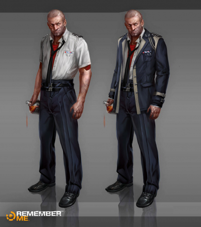 Concept art of Frank Forlan from Remember me by Frederic Augis