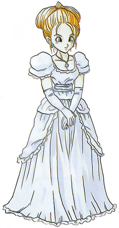 Concept art of Leene from Chrono Trigger by Akira Toriyama