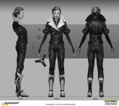 Concept art of Olga from Remember Me by Frederic Augis