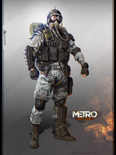Character concept from Metro: Last Light by Vlad Tkach
