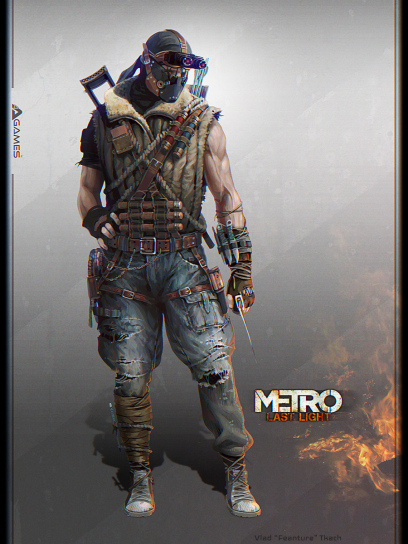 Character concept from Metro: Last Light by Vlad Tkach
