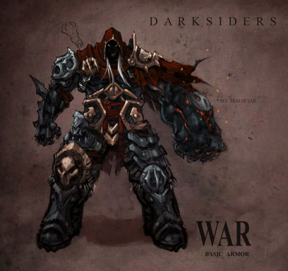 Concept art of War from Darksiders by Joe Madureira