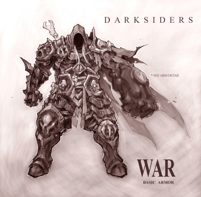 Concept art of War from Darksiders by Joe Madureira
