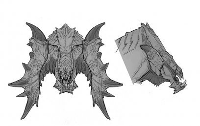 Concept art of the Fallen from Darksiders by Paul Richards