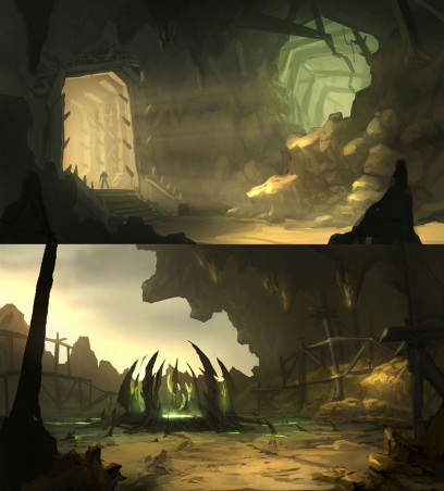 Concept art of Setting Concept from Darksiders