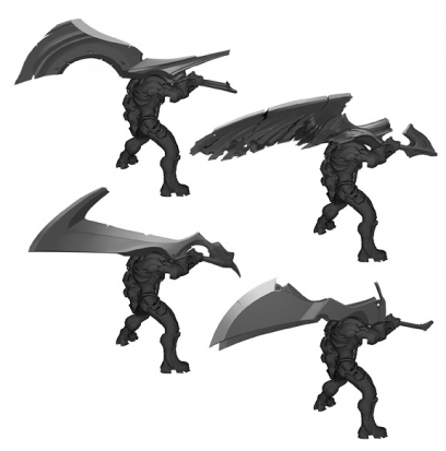 Concept art of swords from Darksiders by Paul Richards