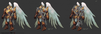 Concept art of an Angel from Darksiders II by Avery Coleman