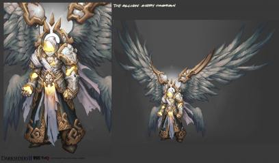 Concept art of the Archon from Darksiders II by Avery Coleman