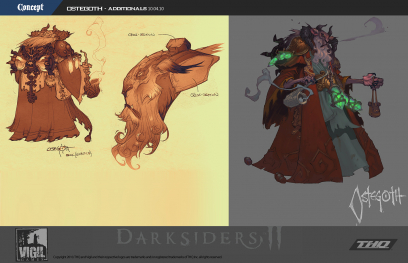 Concept art of Ostegoth from Darksiders 2 by Paul Richards
