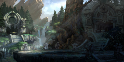 Concept art of Steps from Darksiders 2