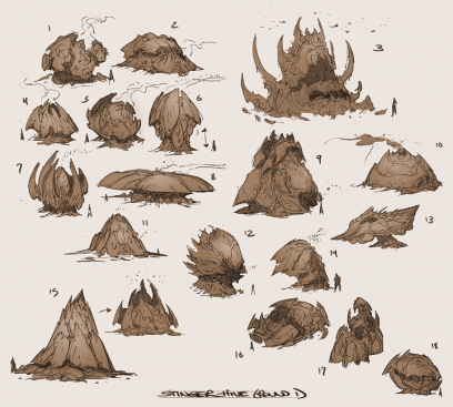 Concept art of Stringerhive from Darksiders 2 by Paul Richards