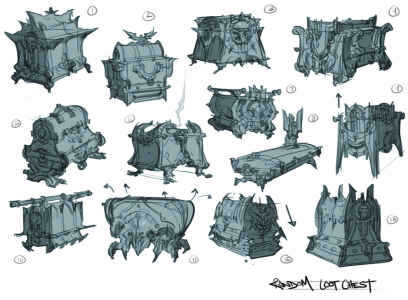 Concept art of Loot from Darksiders 2 by Paul Richards