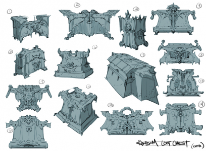 Concept art of Loot from Darksiders 2 by Paul Richards