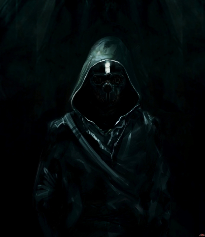 Corvo concept art from Dishonored by Viktor Anatov