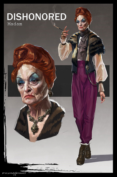 Madam Prudence concept art from Dishonored