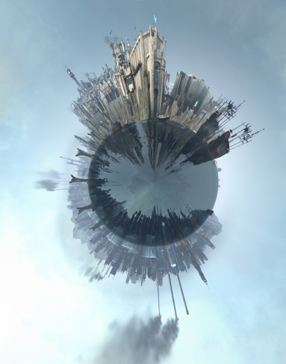 Dunwall 360 Degree Panorama Sphere concept art from Dishonored