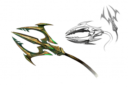 Protoss Weapon concept art from Starcraft II
