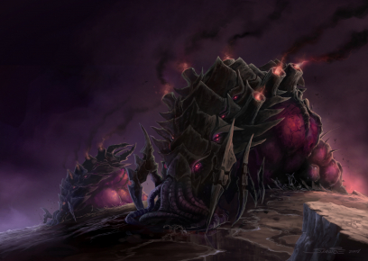 Infestor concept art from Starcraft II by Samwise Didier