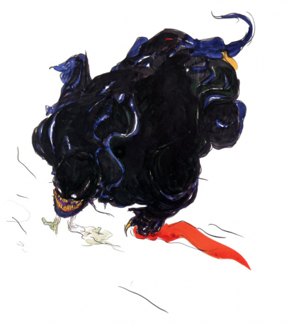 Cagnazzo concept art from Final Fantasy IV by Yoshitaka Amano