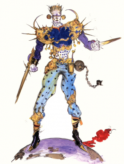 Magic Master concept art from Final Fantasy VI by Yoshitaka Amano