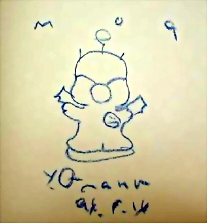 Mog concept art from Final Fantasy VI by Yoshitaka Amano