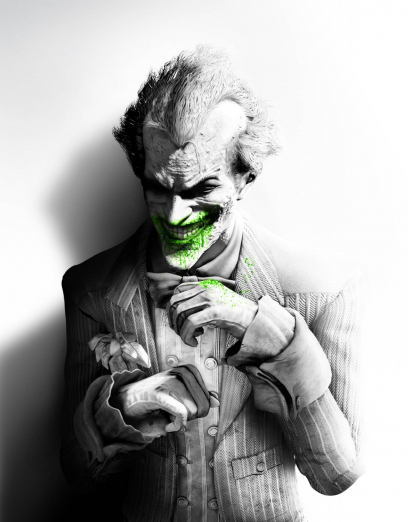 Joker concept art from Batman: Arkham City