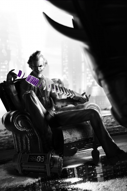 Joker Cards concept art from Batman: Arkham City