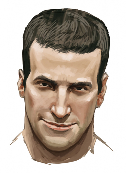 Thom Portrait concept art from Halo:Reach by Isaac Hannaford