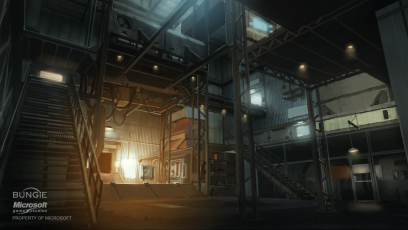 Flag Room concept art from Halo:Reach by Isaac Hannaford