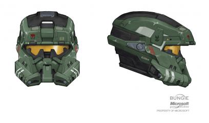 EOD Helmet concept art from Halo:Reach by Isaac Hannaford