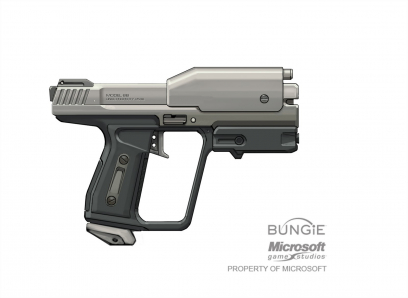 M6G Magnum Sidearm concept art from Halo:Reach by Isaac Hannaford