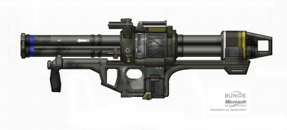 M41 SSR MAV/AW concept art from Halo:Reach by Isaac Hannaford