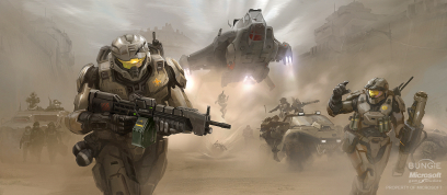 Spartan Assault concept art from Halo:Reach