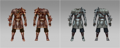 Heavy Male Armor concept art from Dragon Age: Origins