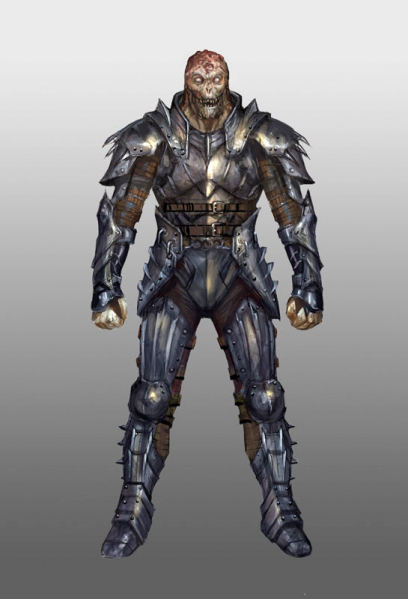 Hurlock concept art from Dragon Age: Origins
