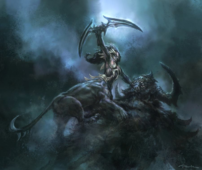 Creature Concept art from God of War: Ascension by Andy Park