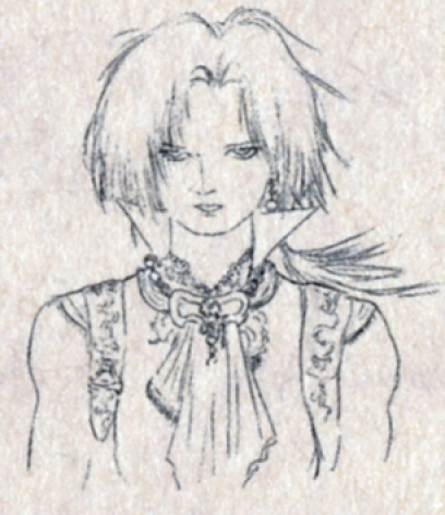 Zidane Rough Sketch from Final Fantasy IX by Yoshitaka Amano