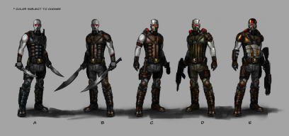 Enemy Variants concept art from Deadpool by Billy King