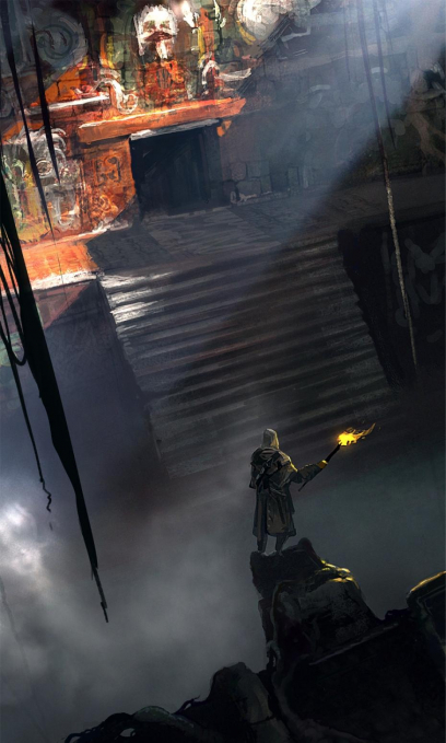Dungeon Passage concept art from Assassin's Creed IV: Black Flag