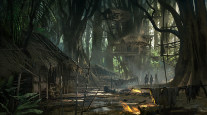 Jungles concept art from Assassin's Creed IV: Black Flag by Martin Deschambault