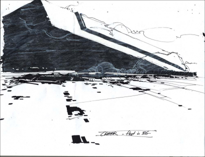 Mountain concept art from Homeworld 2 by Rob Cunningham