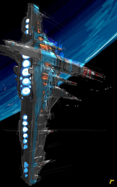 New Mothership concept art from Homeworld 2 by Rob Cunningham
