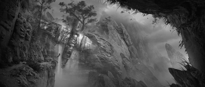 Cliffhanger concept art from Tomb Raider 2013