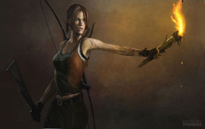 Early Concept Of Lara Croft concept art from Tomb Raider 2013