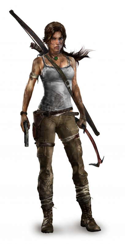 Lara Full Body concept art from Tomb Raider 2013