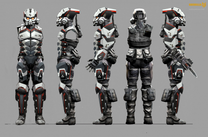 Capture Trooper concept art from Killzone 3 by Andrejs Skuja