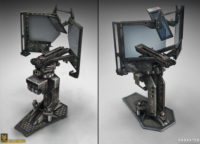 Helghast Turret Mount concept art from Killzone 3