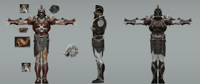 Ares Armor Set concept art from God of War: Ascension by Anthony Jones