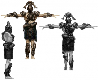 Phobos Armor Set concept art from God of War: Ascension